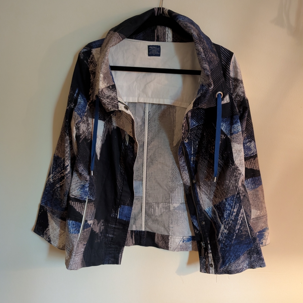 Women's Blue and Black Jacket